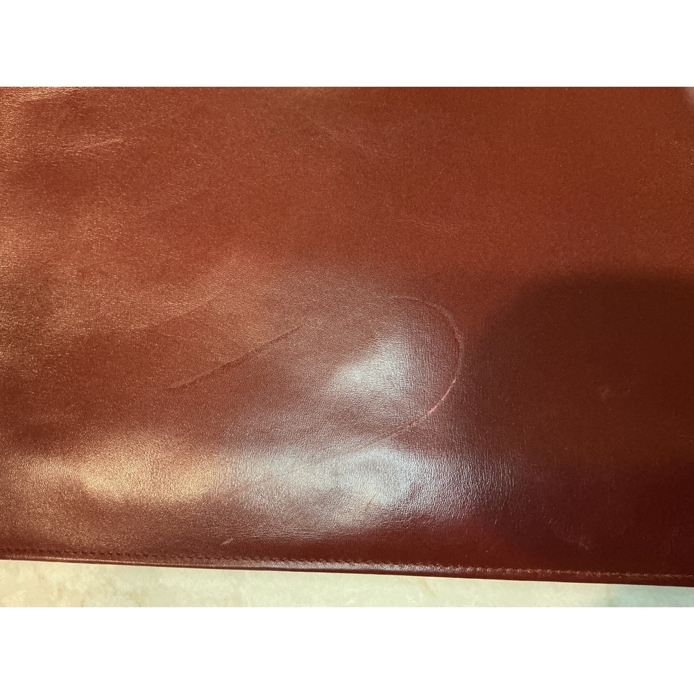 Cartier Crossbody Bag Leather Shoulder Bag Clutch Burgundy Designer - Picture 7 of 16